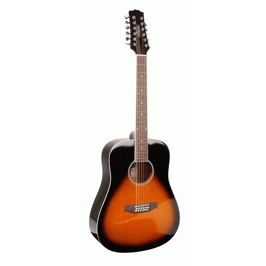 Ashton D20/12TSB 12 String Acoustic Guitar - Sunburst