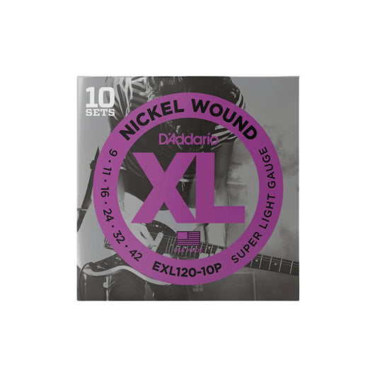 DAddario EXL120 Electric Guitar Strings 10 Pack - 9-42 from Joondalup Music Centre