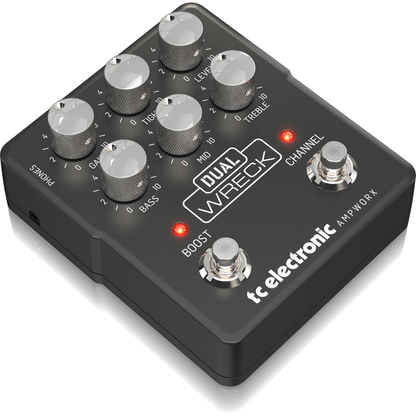 TC Electronic Dual Wreck Dual Channel Guitar Preamp Effects Pedal