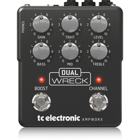 TC Electronic Dual Wreck Dual Channel Guitar Preamp Effects Pedal
