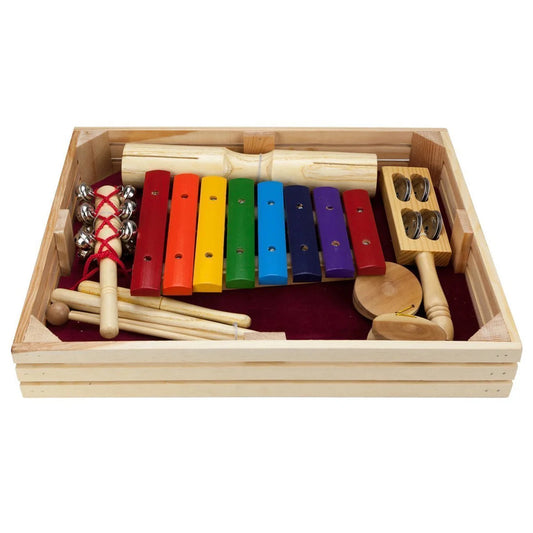 Drumfire Hand Percussion Pack with Wooden Crate - 5-Piece - PERCUSSION - [shop-name]