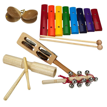 Drumfire Hand Percussion Pack with Wooden Crate - 5-Piece - PERCUSSION - [shop-name]