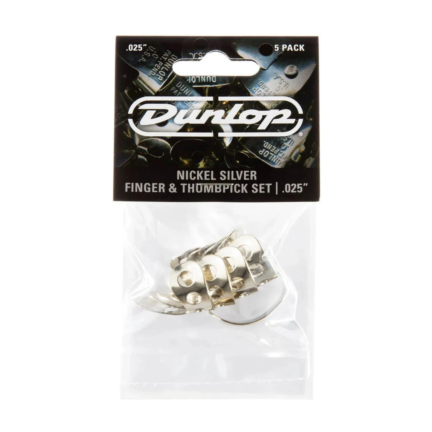 Jim Dunlop JP500 .025 Nickel Silver Thumpick & Fingerpick Player Pack