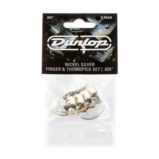 Jim Dunlop JP500 .025 Nickel Silver Thumpick & Fingerpick Player Pack