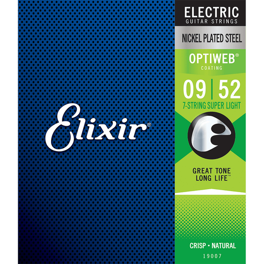 Elixir 19007 Optiweb 7-String Electric Super Light 9-52 - Joondalup Music Centre