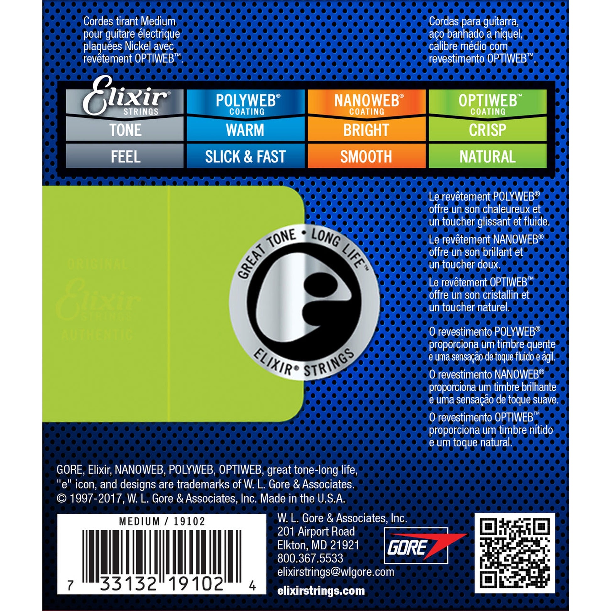 Elixir Optiweb Medium Electric Guitar Strings 11-49 - Joondalup Music Centre