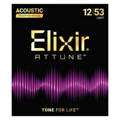 Elixir Attune Phosphor Bronze Light - 12-53