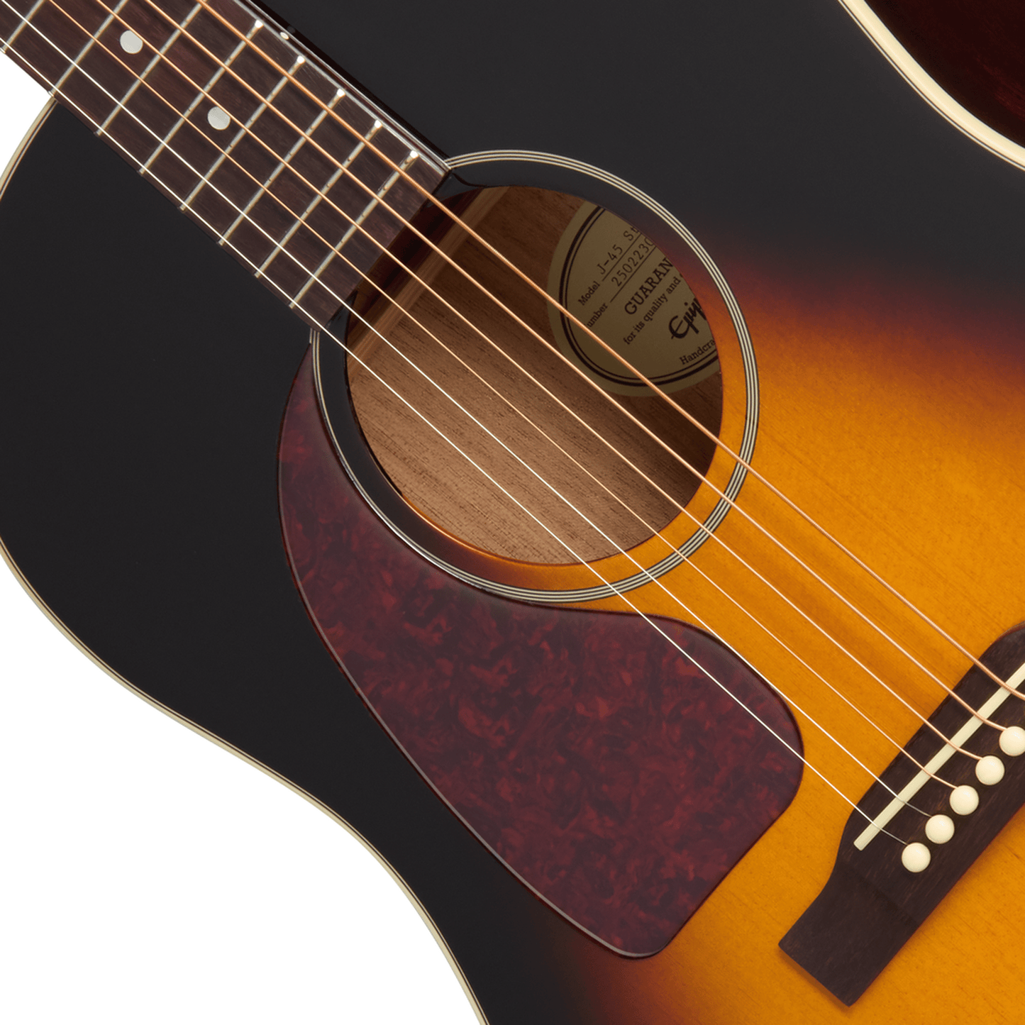 Epiphone J45 Studio Left Handed Acoustic Guitar - Vintage Sunburst