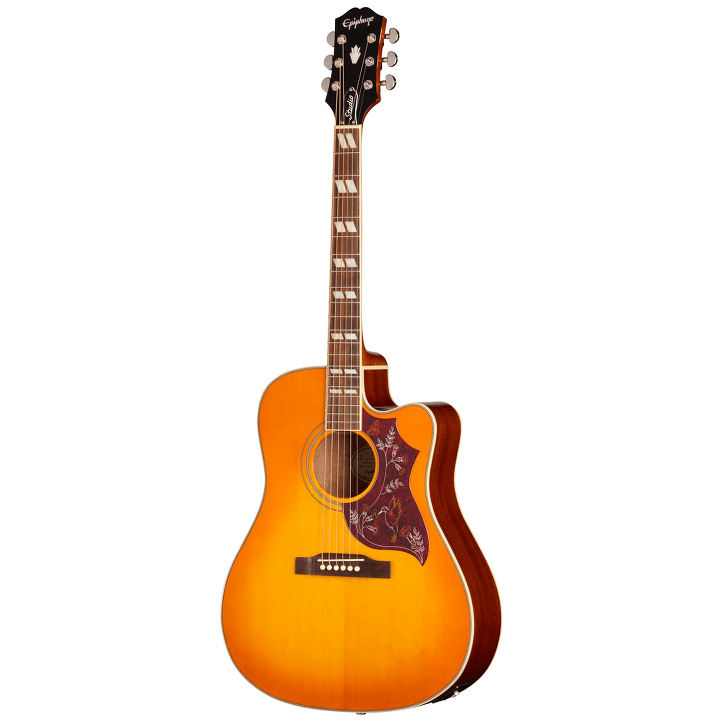 Epiphone Hummingbird Stusio EC Acoustic Guitar - Cherry Sunburst