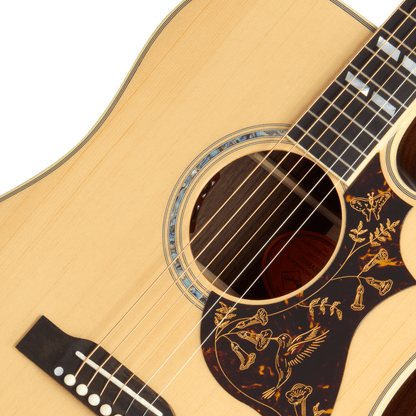 Epiphone Hummingbird Deluxe EC Acoutic Electric Guitar w/case - Natural