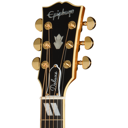 Epiphone Hummingbird Deluxe EC Acoutic Electric Guitar w/case - Natural