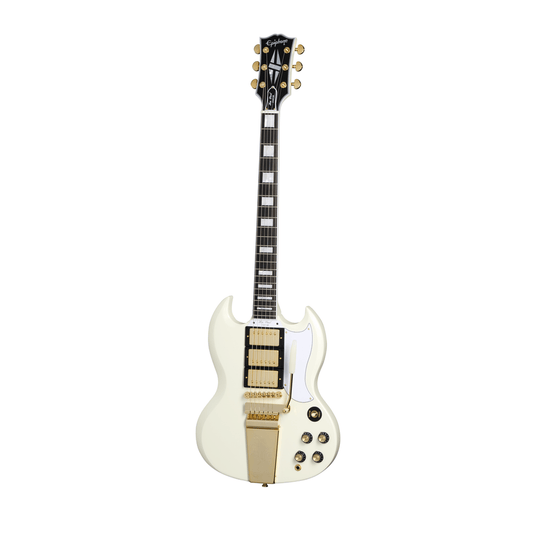Epiphone 63 Les Paul SG Custom Maestro Inc Case - White - Joondalup Music Centre