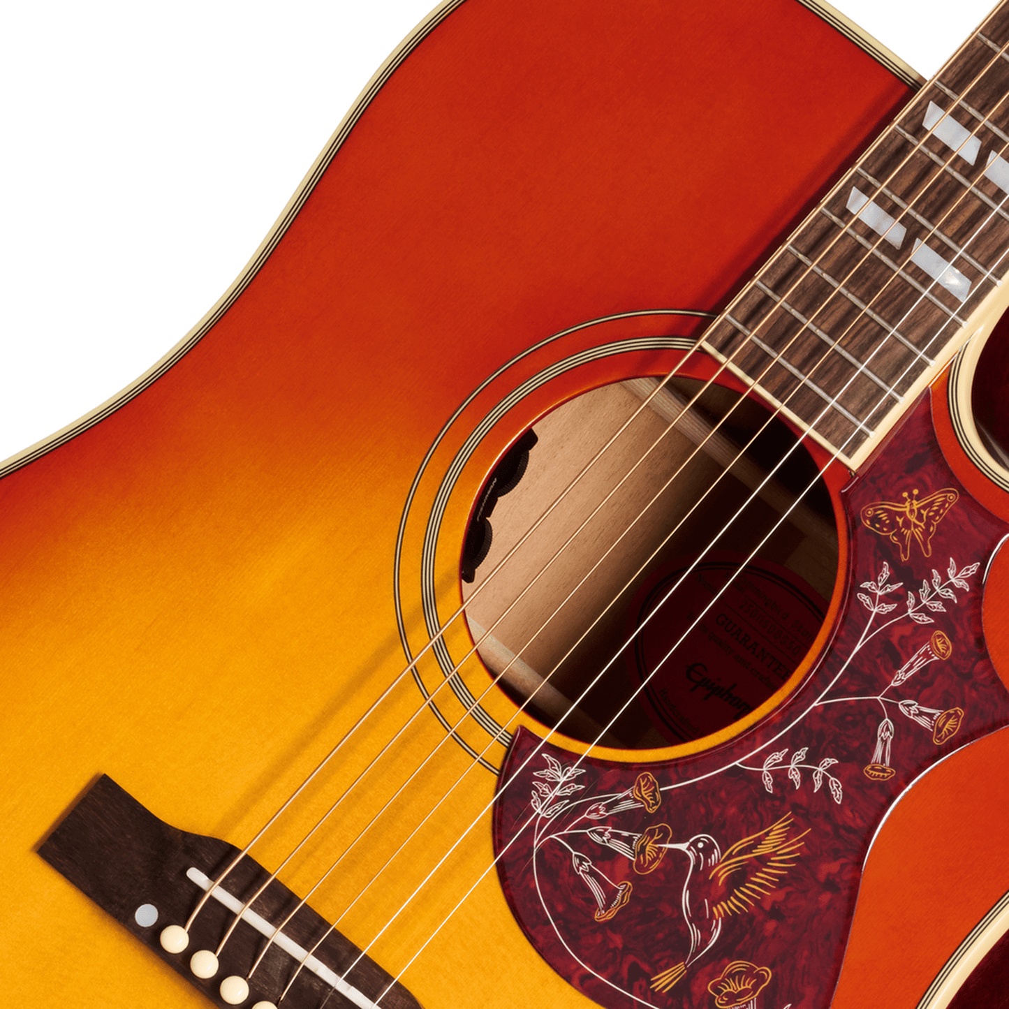 Epiphone Hummingbird Standard EC Acoustic Guitar  - Cherry Sunburst