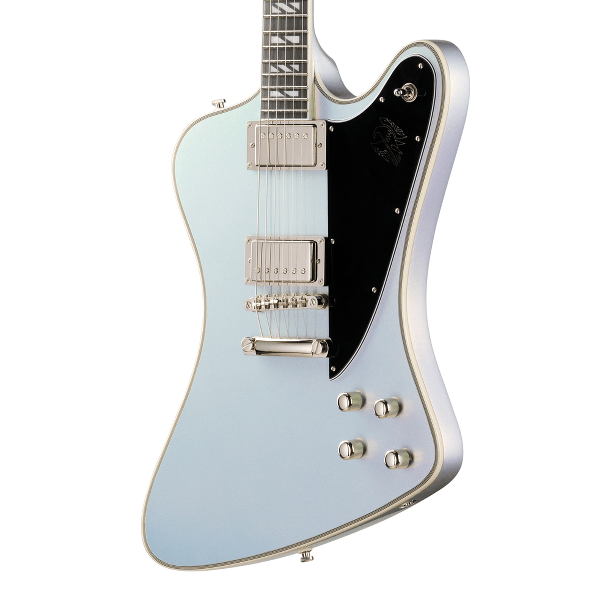 Epiphone Futura Firebird Custom Electric Guitar - Quicksilver Shift body