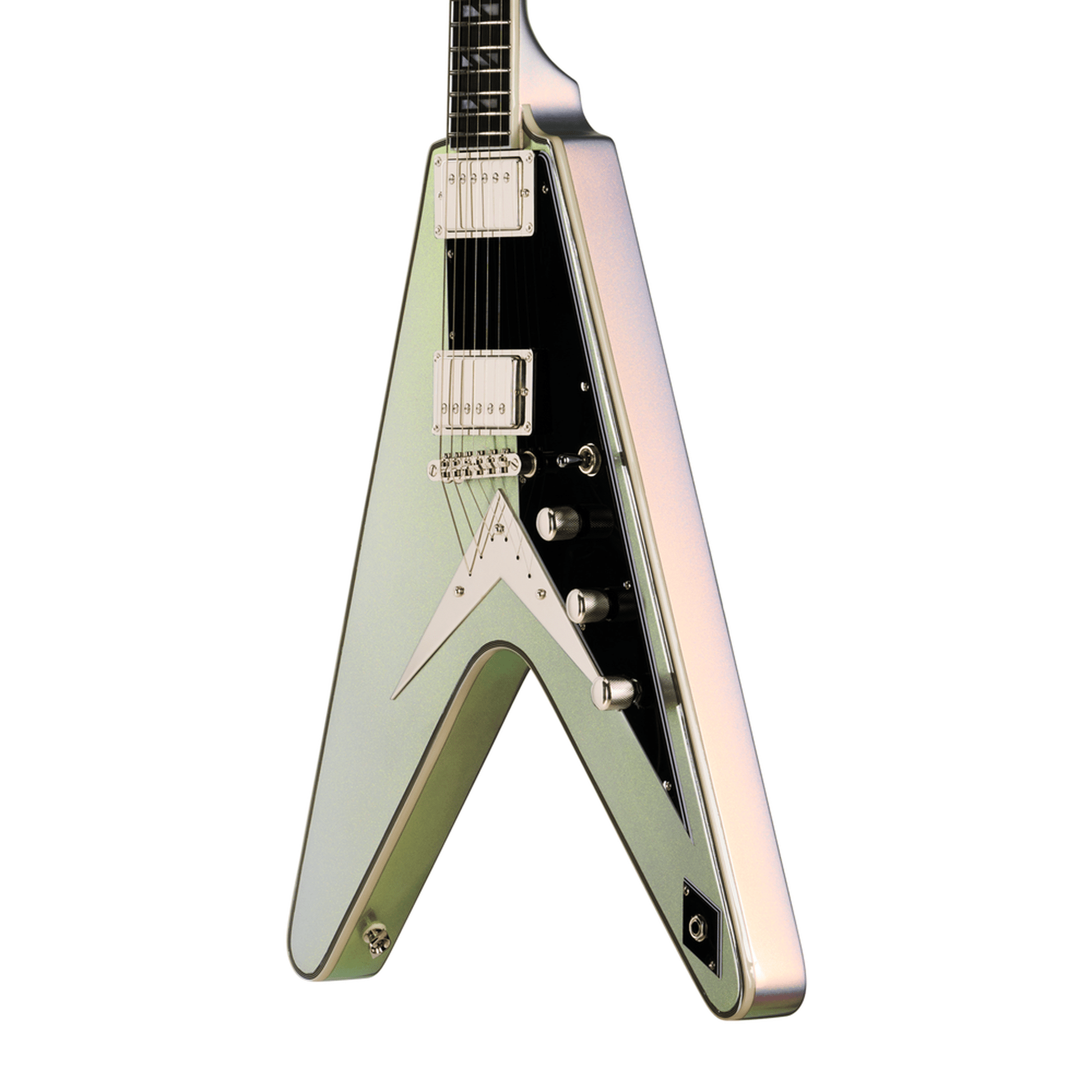 Epiphone Futura Flying V Custom Electric Guitar - Quicksilver Shift body