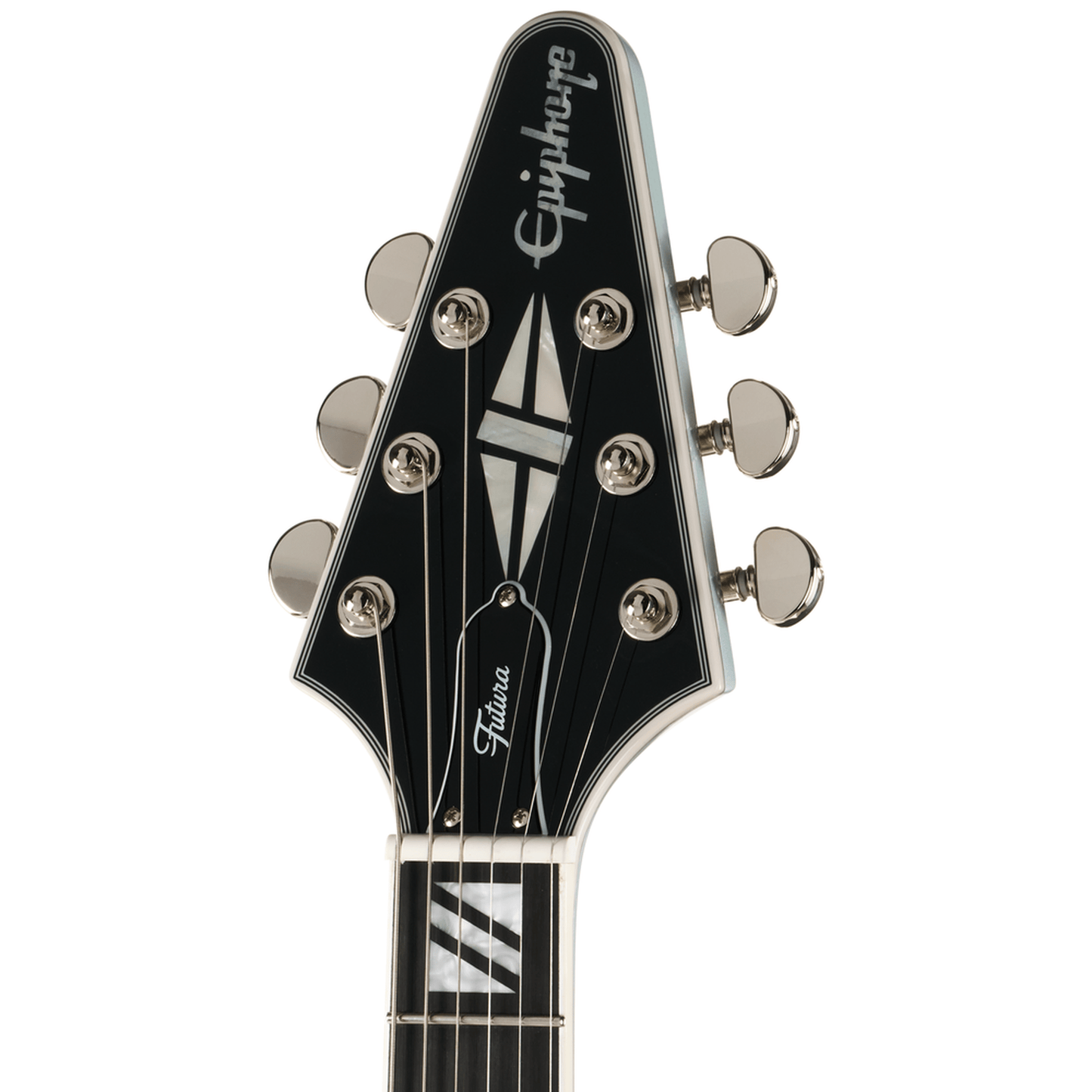 Epiphone Futura Flying V Custom Electric Guitar - Quicksilver Shift neck