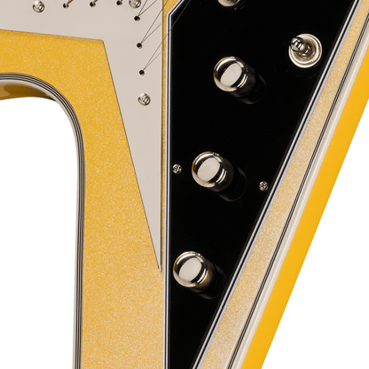 Epiphone Futura Flying V Custom Electric Guitar - Solaris Shift closeup