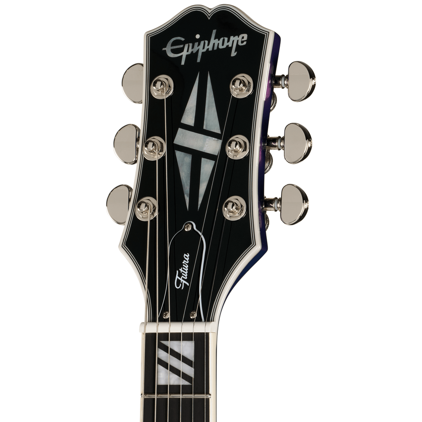 Epiphone Futura Les Paul Custom Electric Guitar - Twilight Shift neck