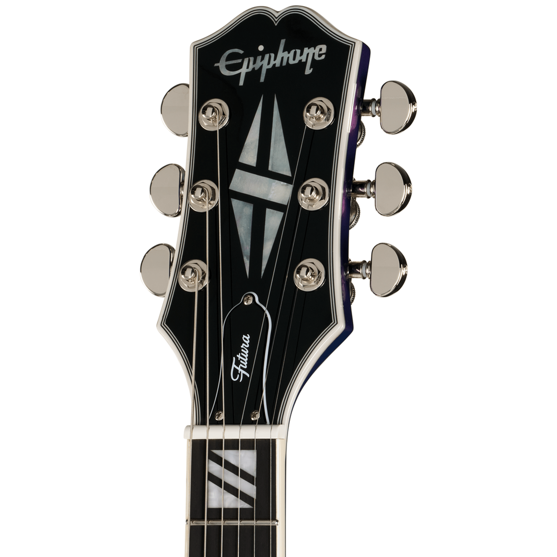 Epiphone Futura Les Paul Custom Electric Guitar - Twilight Shift neck
