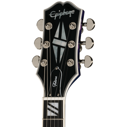 Epiphone Futura Les Paul Custom Electric Guitar - Twilight Shift neck