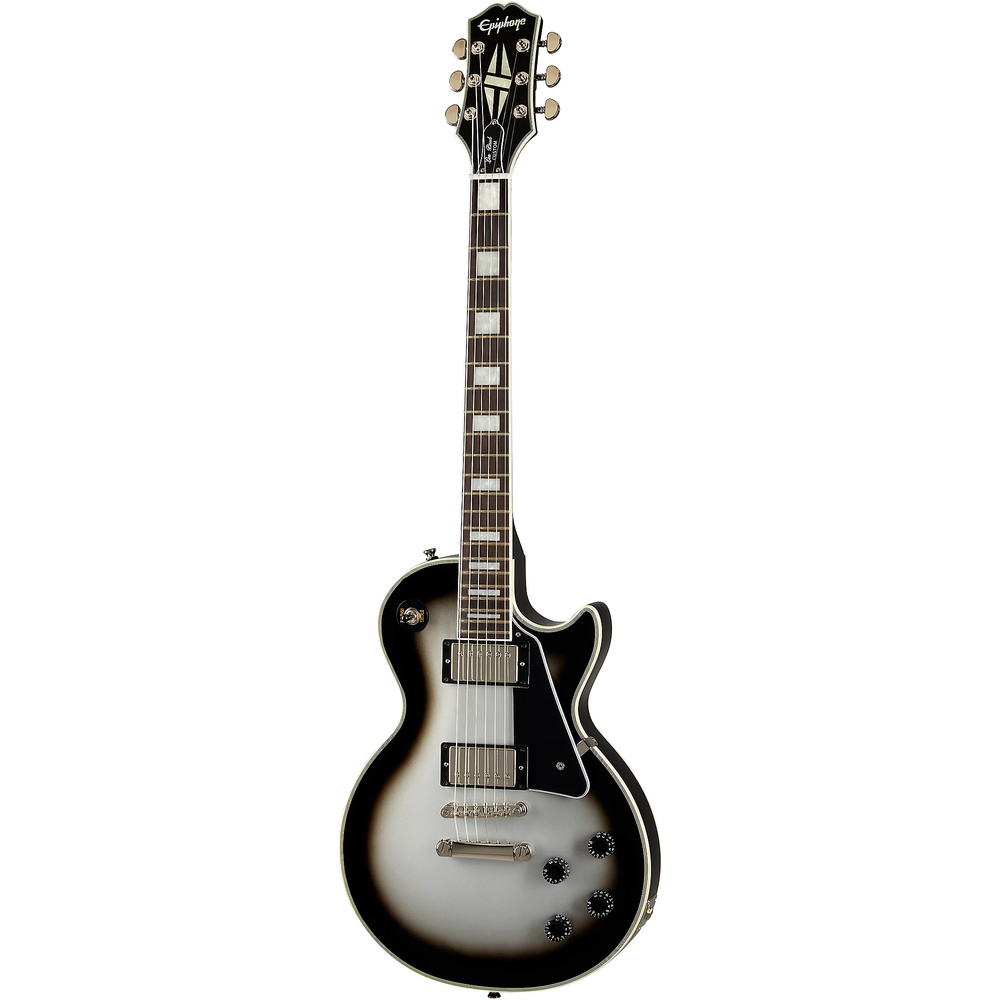 Epiphone Les Paul Custom Electric Guitar - Silverburst inc. Bag