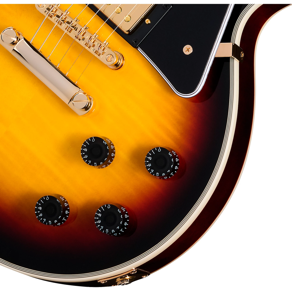Epiphone Les Paul Custom Figured Electric Guitar - Triburst inc. Bag