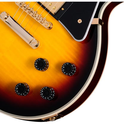 Epiphone Les Paul Custom Figured Electric Guitar - Triburst inc. Bag