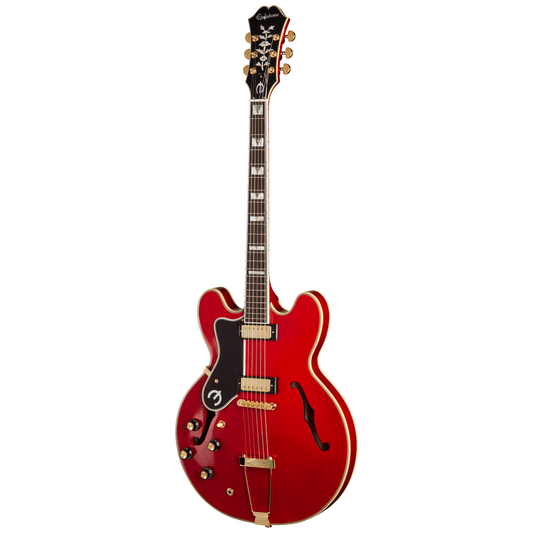 Epiphone Masterbuilt Left Handed Gem Archer Sheraton - Cherry Red