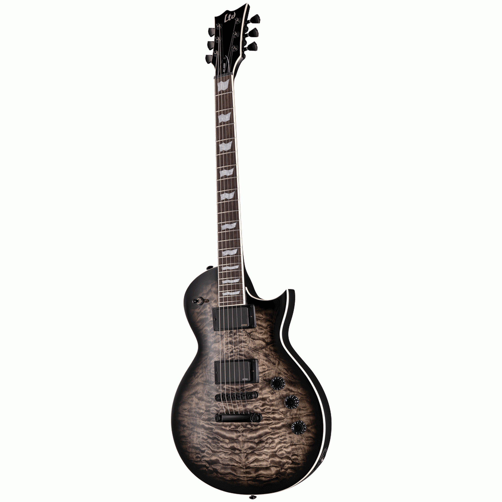 ESP LTD Eclipse EC-400 Electric Guitar - Quilted Black Burst 3