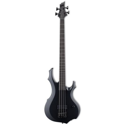 ESP LTD F-4 Black Metal 4-String Bass Guitar - Black Satin from Joondalup Music Centre