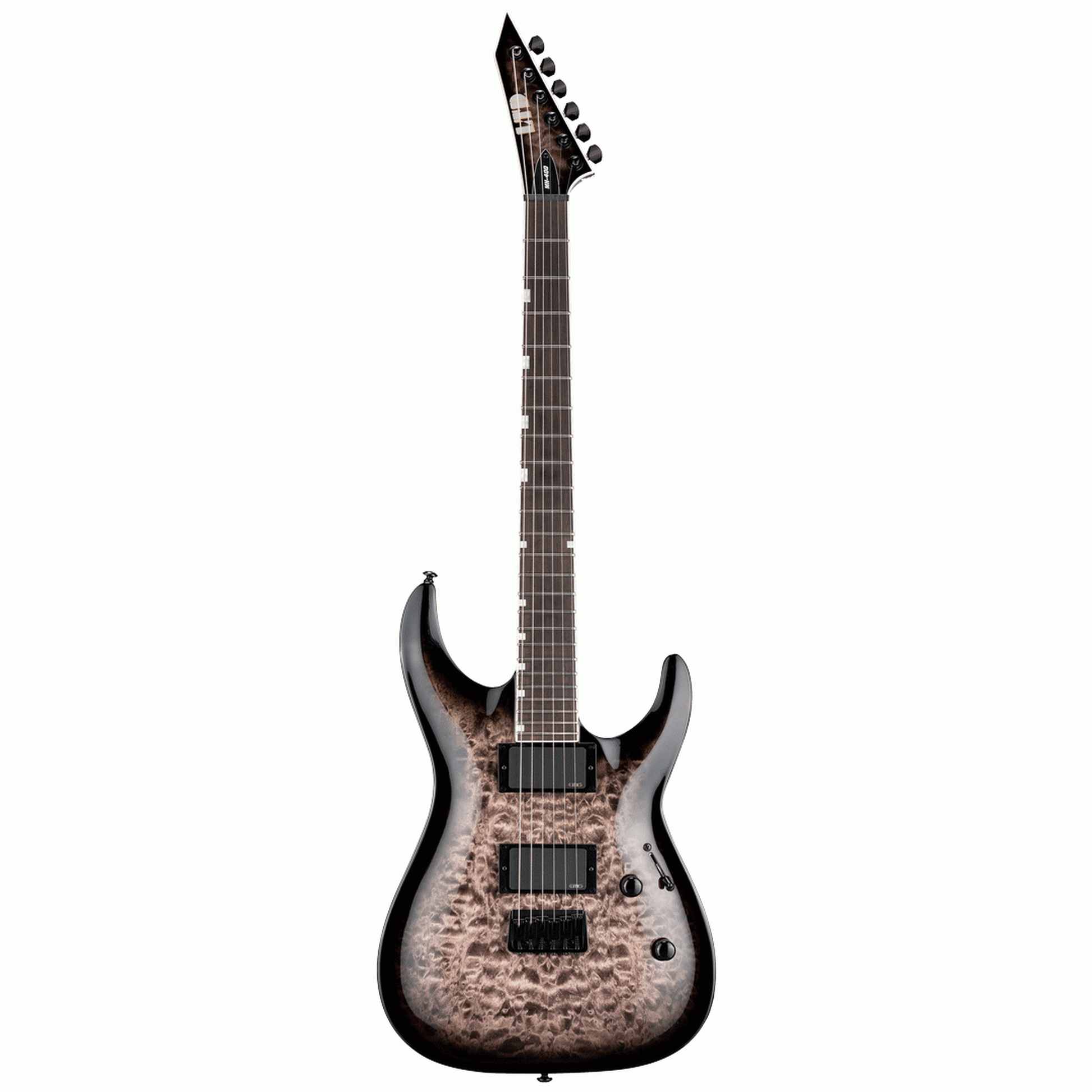 ESP LTD MH-200QM HT Electric Guitar - Black Sunburst