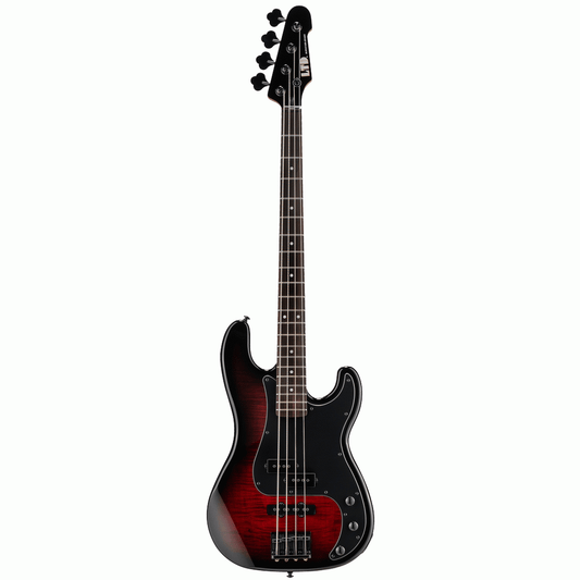 ESP LTD Surveyor 204 Bass Guitar - Red Burst