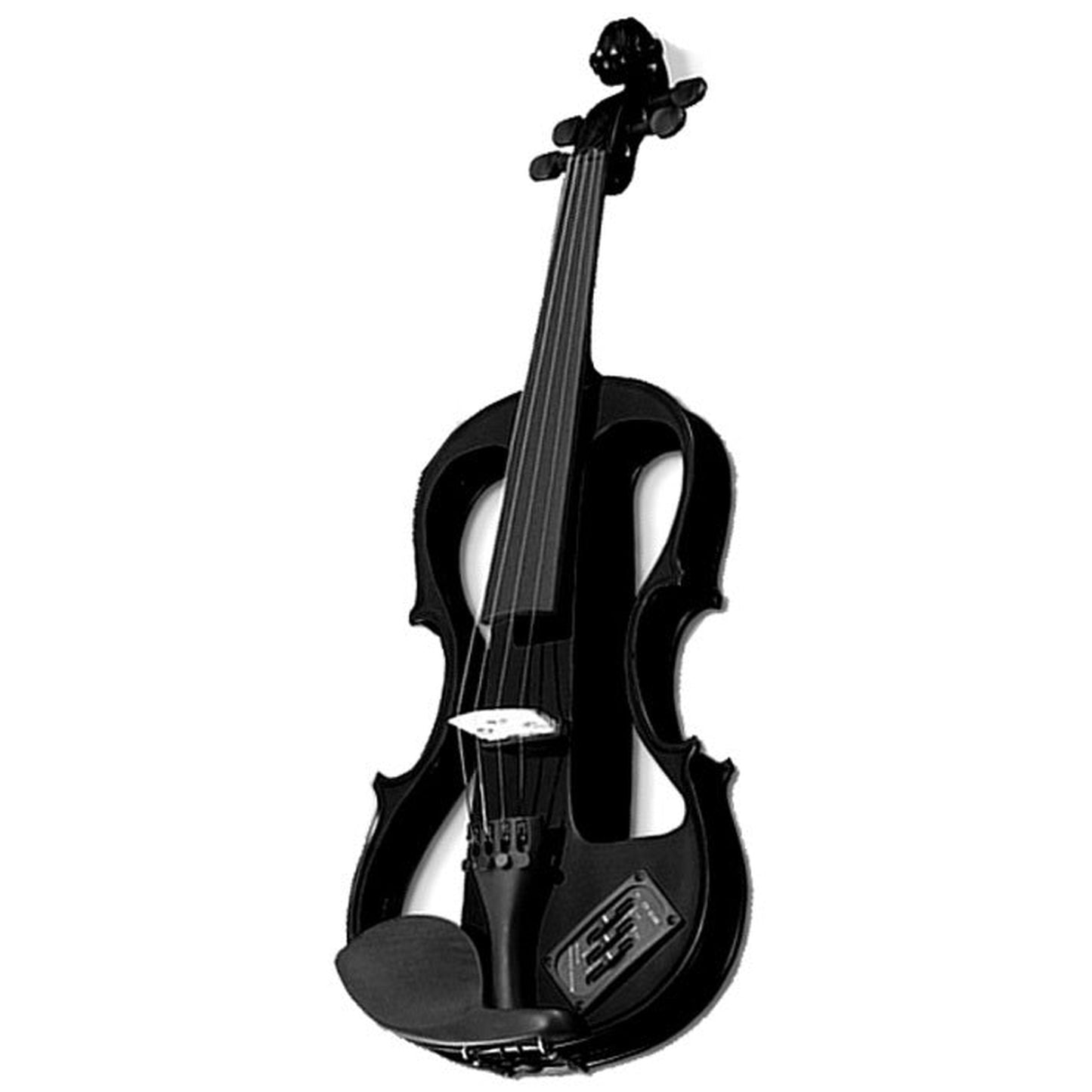 Carlo Giordano EV202 Series 4/4 Size Electric Violin - Black - Joondalup Music Centre