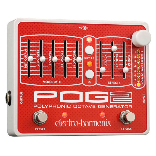 Electro Harmonix POG2 Polyphonic Octave Effects Pedal from Joondalup Music Centre
