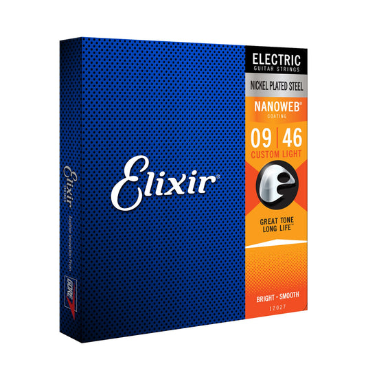Elixir Nanoweb Custom Light Electric Guitar Strings - 9-46 from Joondalup Music Centre 2