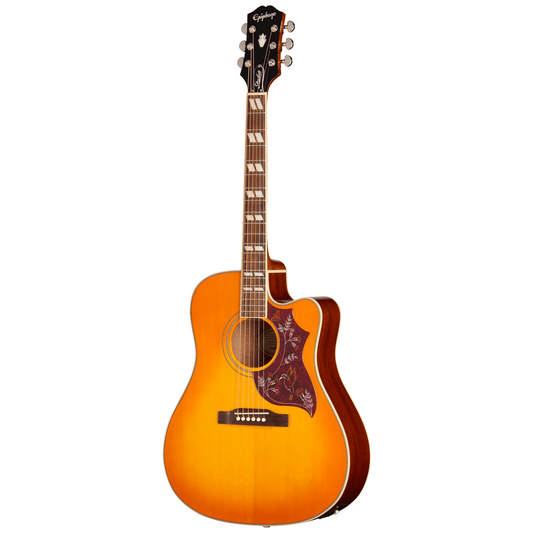 Epiphone Hummingbird Stusio EC Acoustic Guitar - Cherry Sunburst