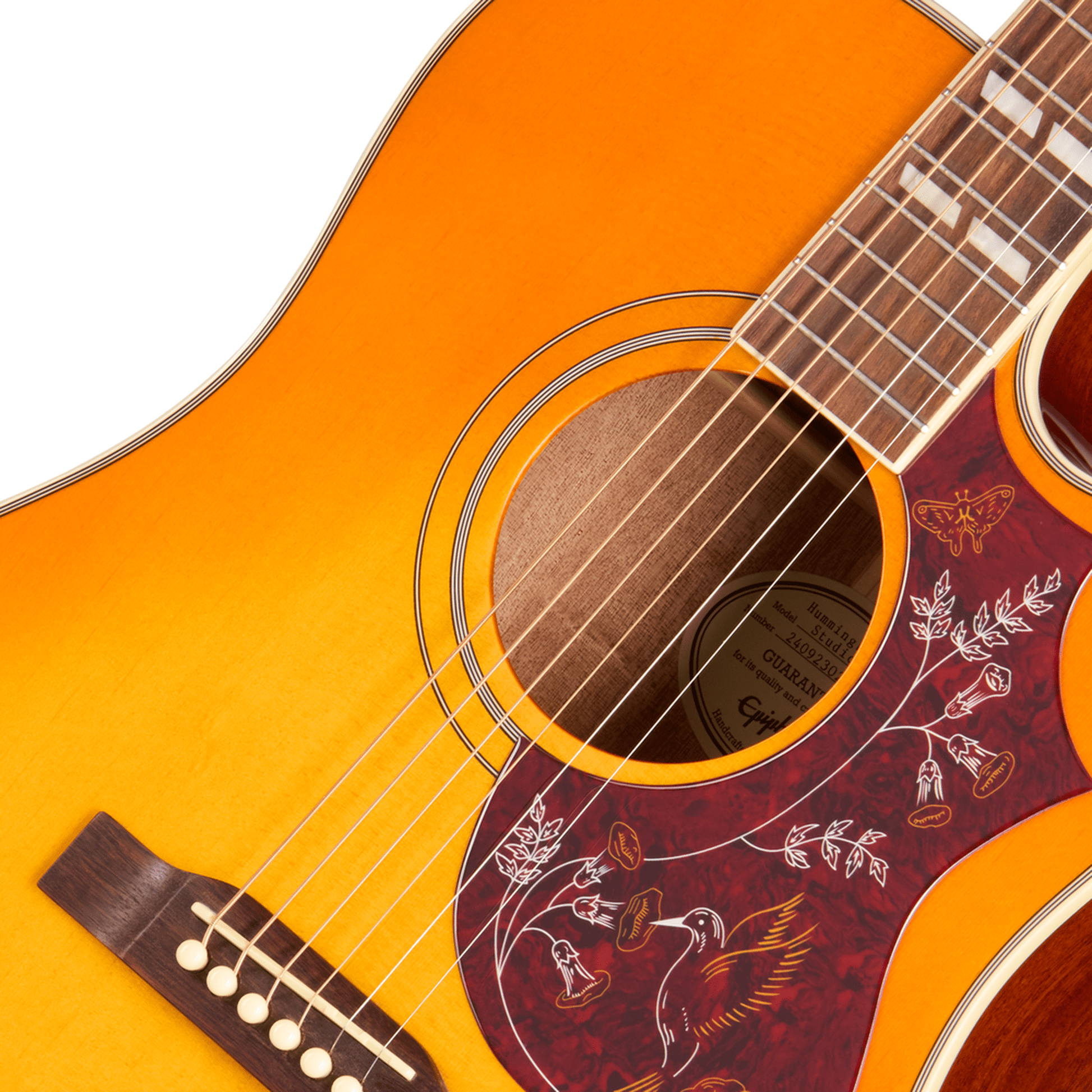 Epiphone Hummingbird Stusio EC Acoustic Guitar - Cherry Sunburst from Joondalup Music Centre 3