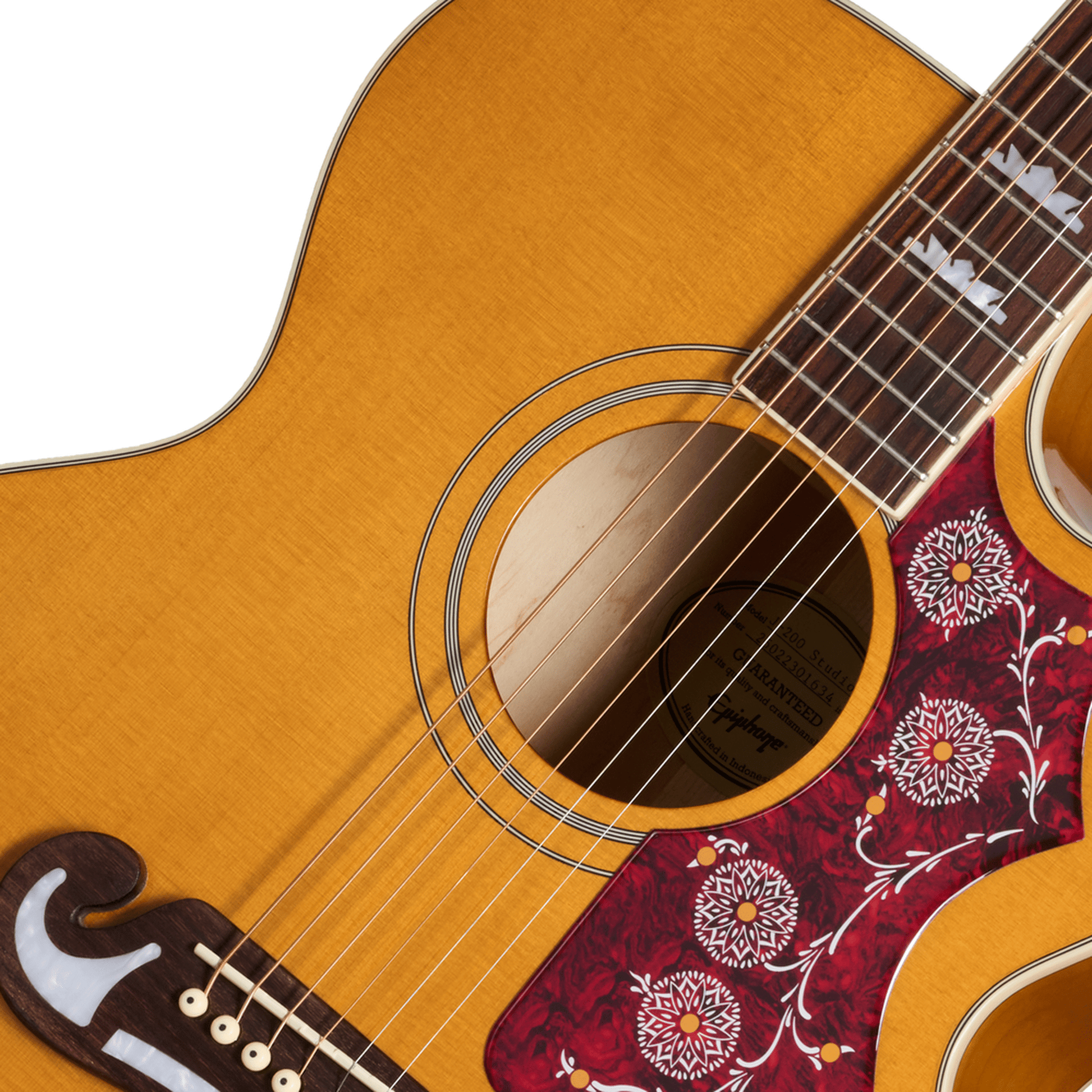 Epiphone J200 Studio EC Acoustic Guitar - Natural 3