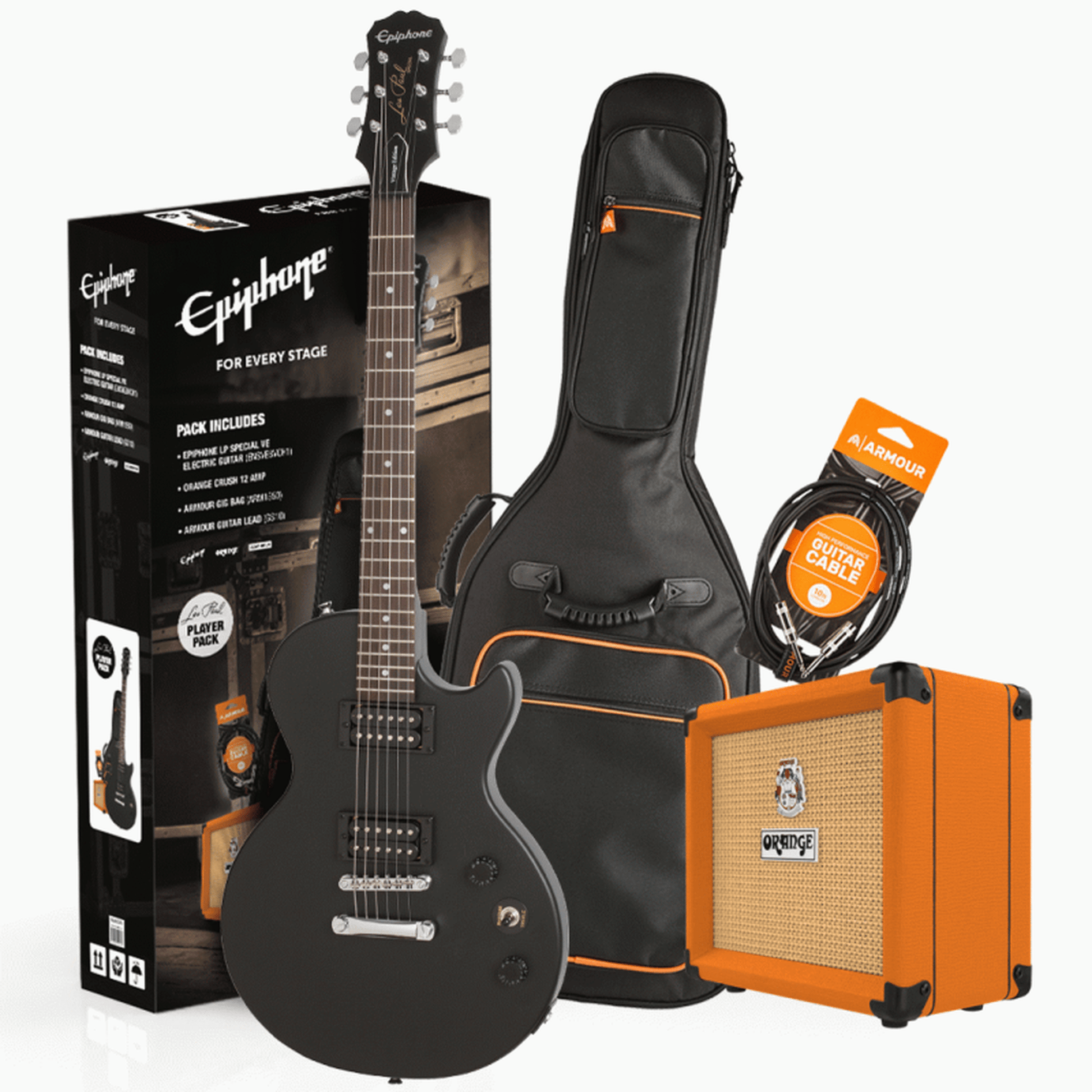 Epiphone Les Paul Special E1 Electric Guitar Pack - Ebony from Joondalup Music Centre