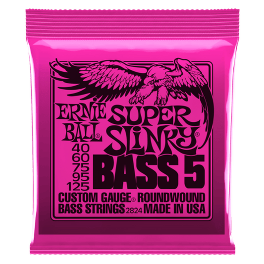 Ernie Ball Super Slinky 5 String Bass Strings - 40-125 from Joondalup Music Centre