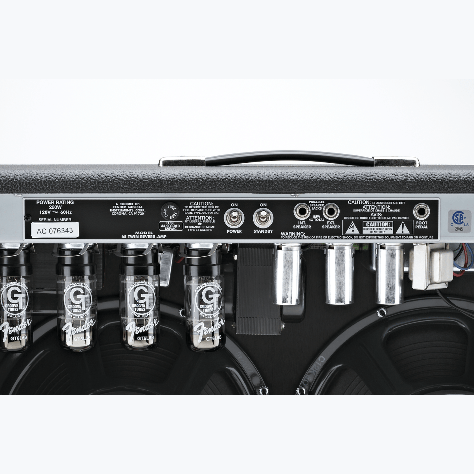 Fender '65 Twin Reverb Guitar Amplifier from Joondalup Music Centre 8