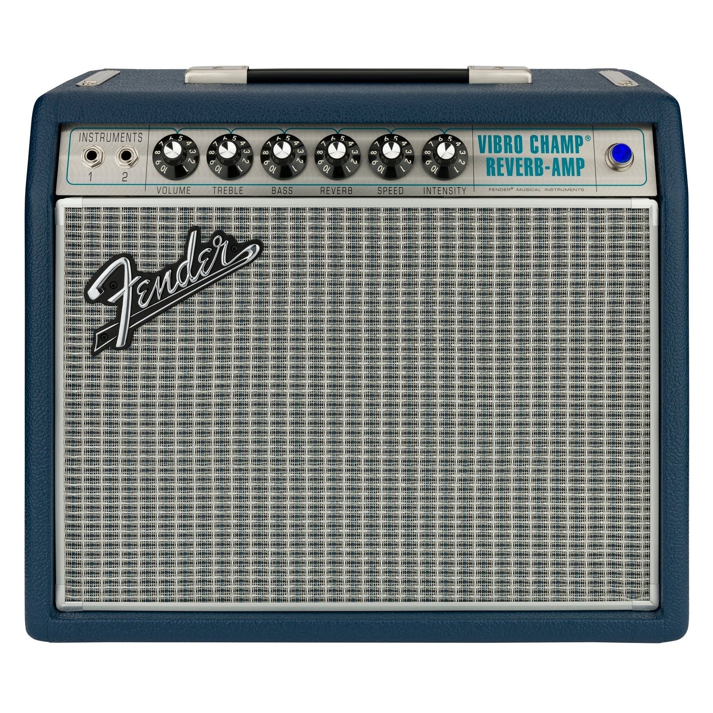 Fender 68 Custom Vibro Champ Reverb Ltd Edition - Navy Blue from Joondalup Music Centre