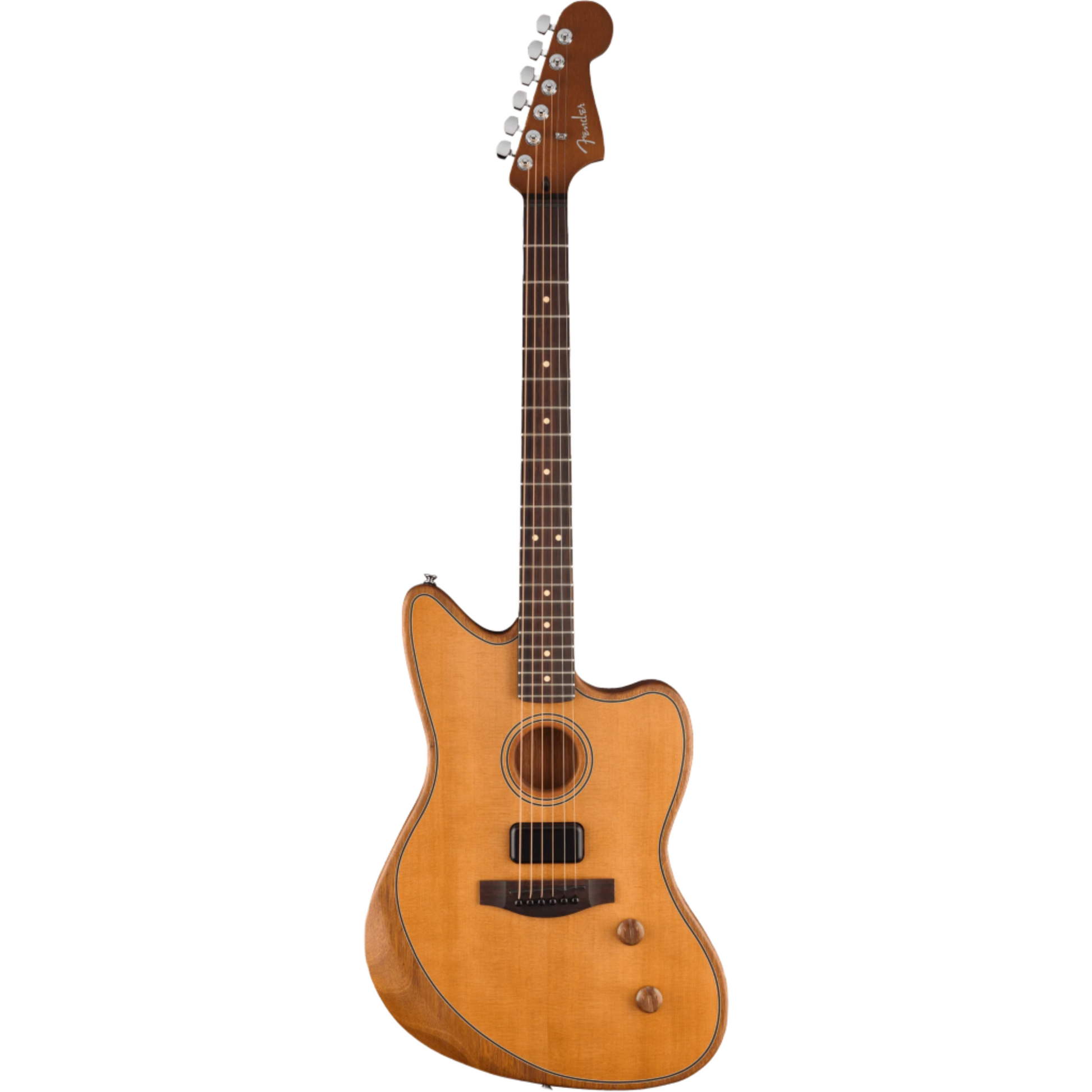 Fender Acoustasonic Standard Jazzmaster Acoustic Guitar - Aged Natural from Joondalup Music Centre