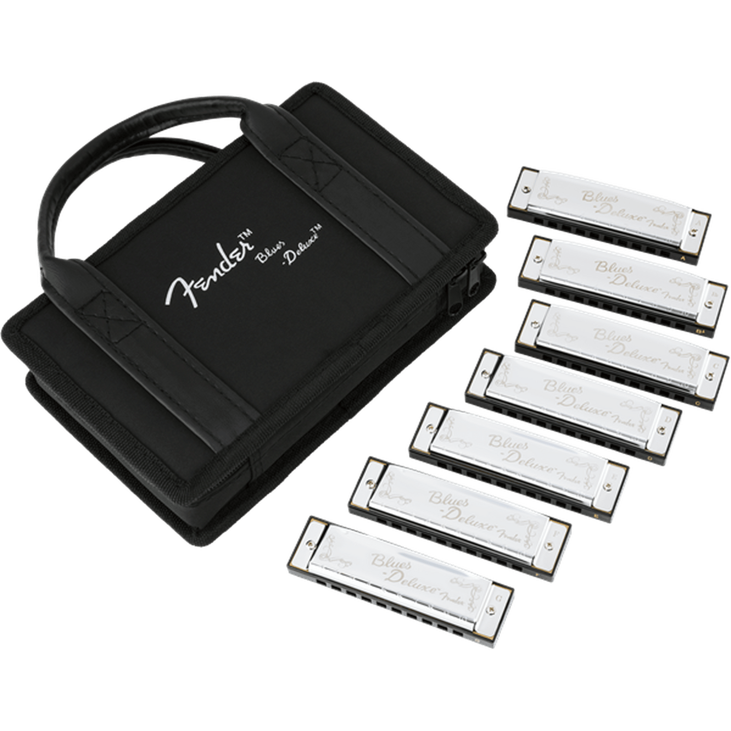 Fender Blues Deluxe Harmonica - Pack Of 7 from Joondalup Music Centre