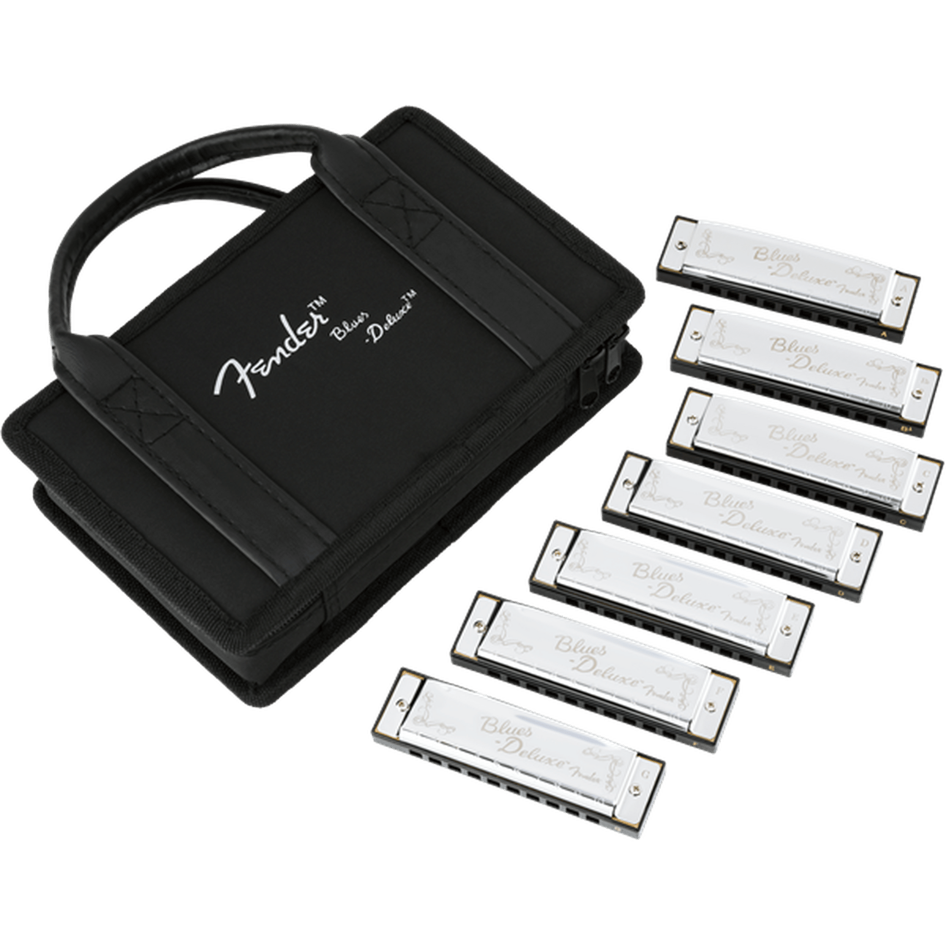Fender Blues Deluxe Harmonica - Pack Of 7 from Joondalup Music Centre