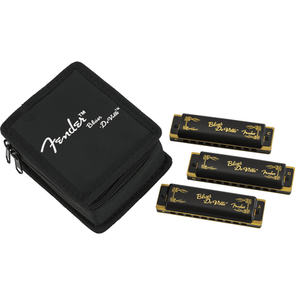 Fender Blues Deville Harmonica 3-Pack w/ Case