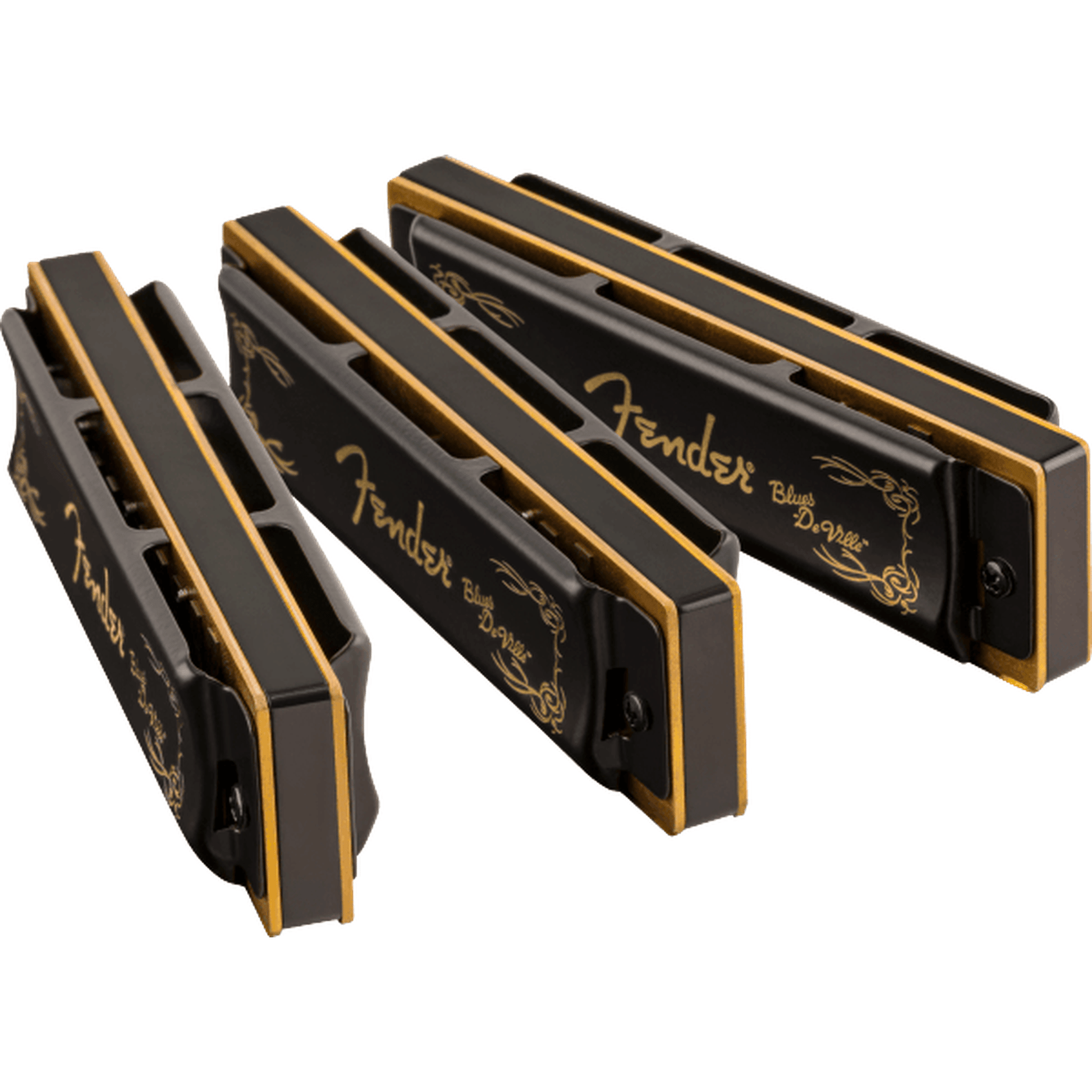 Fender Blues Deville Harmonica 3-Pack w/ Case 5