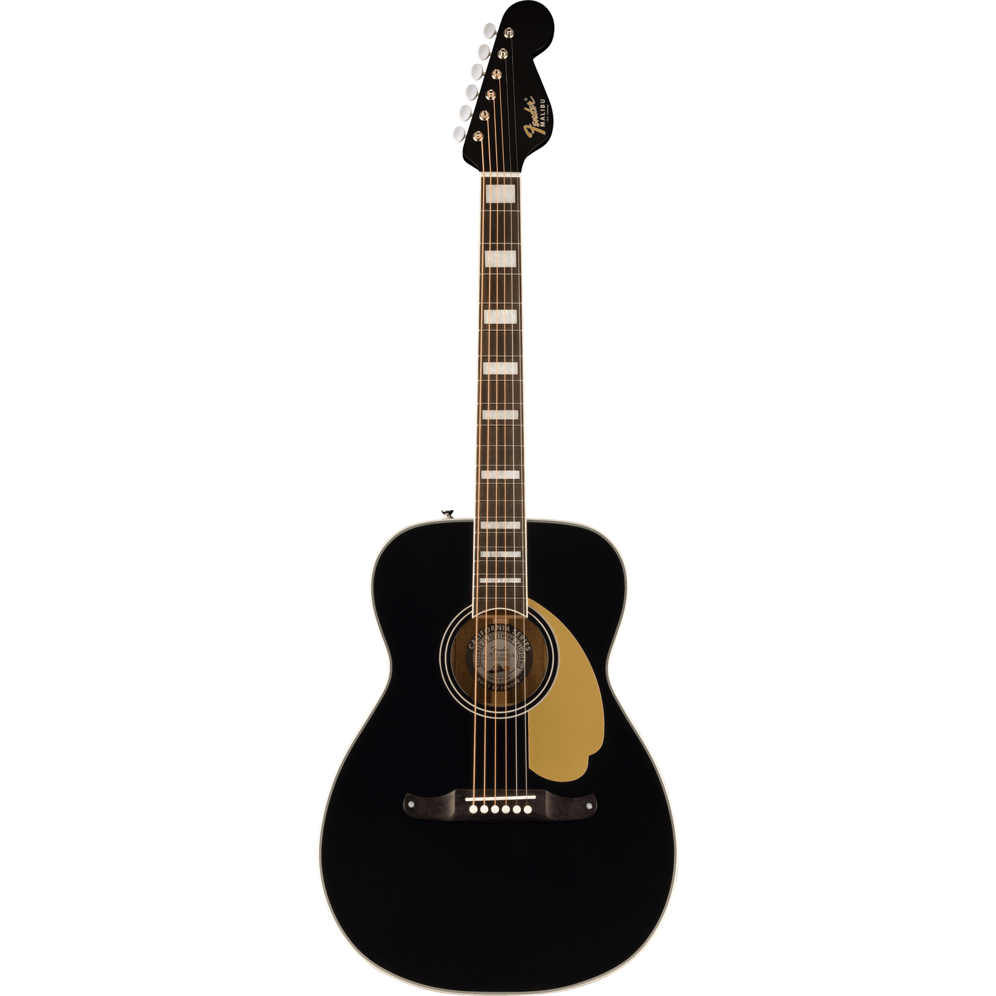 Fender California Vintage Malibu Acoustic Guitar w/Case - Black