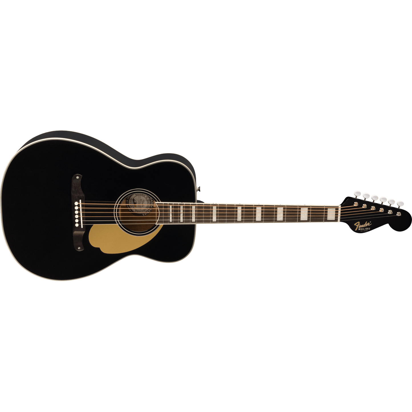 Fender California Vintage Malibu Acoustic Guitar w/Case - Black from Joondalup Music Centre 3