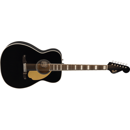 Fender California Vintage Malibu Acoustic Guitar w/Case - Black from Joondalup Music Centre 3